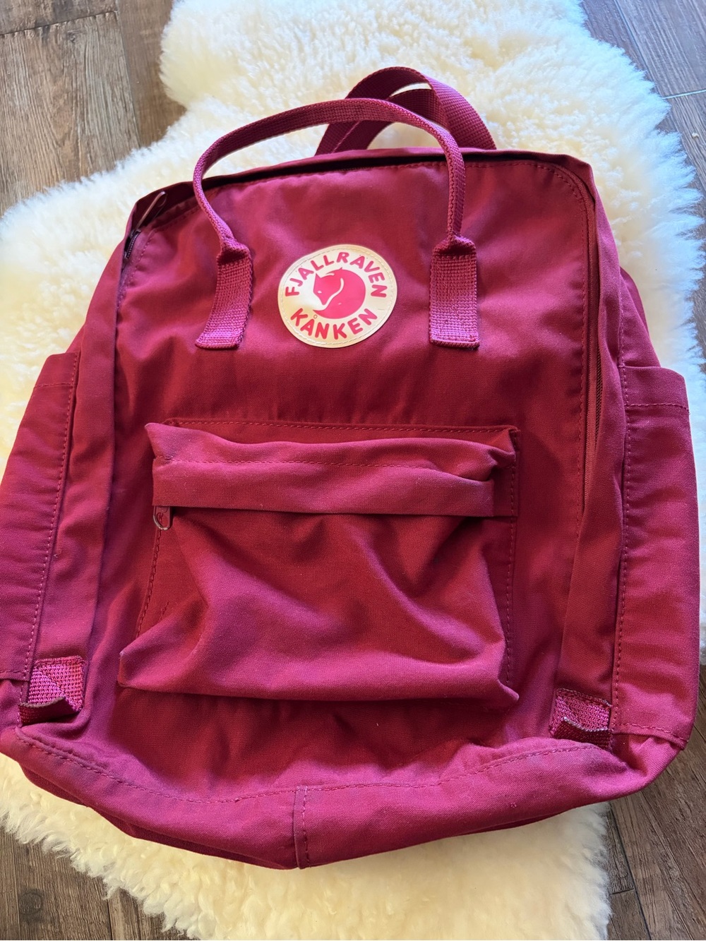 Kånken Backpack in Raspberry Red